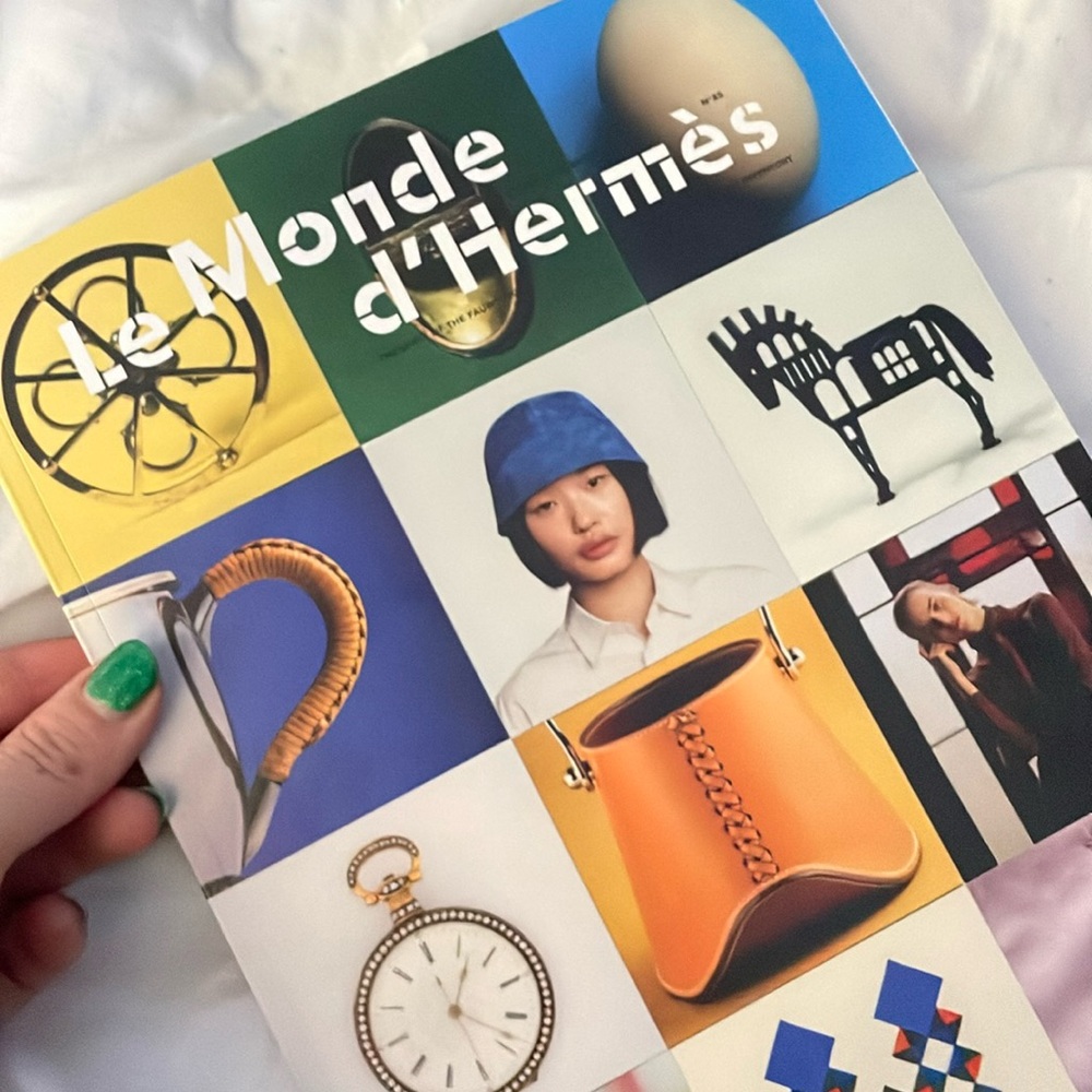 Hermes coffee table book and gift bag set